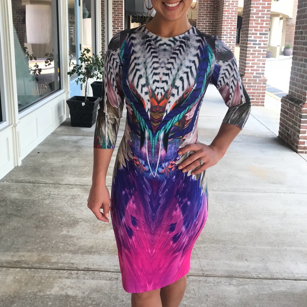 Printed cocktail dress